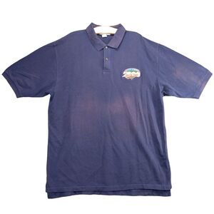 Vintage 2000 Little League World Series Polo Shirt Mens Size 2XL Blue Logo